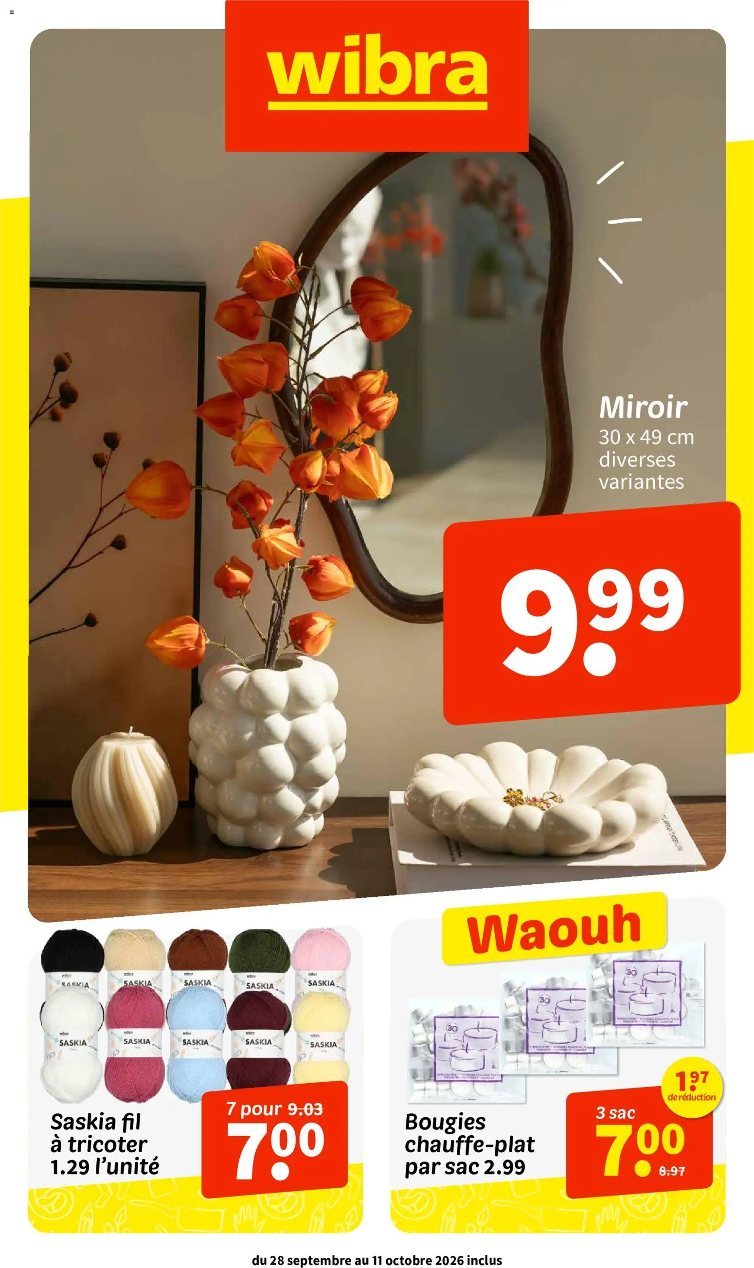 Prévisualisation de Wibra catalouge du magasin Wibra formulaire valide 28/09/2026
