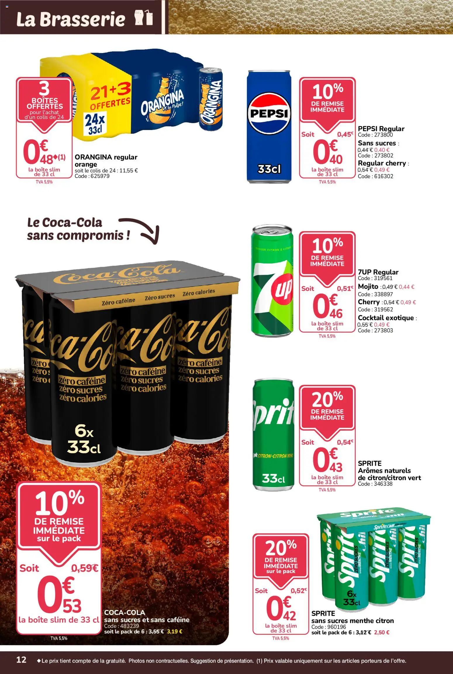 Prévisualisation de Promocash catalogue Rendez-vous Promos du magasin Promocash formulaire valide 29/10/2026 - Orange, Cocktail, Coca cola, Citron, Orangina, Coca, Pepsi, Sprite