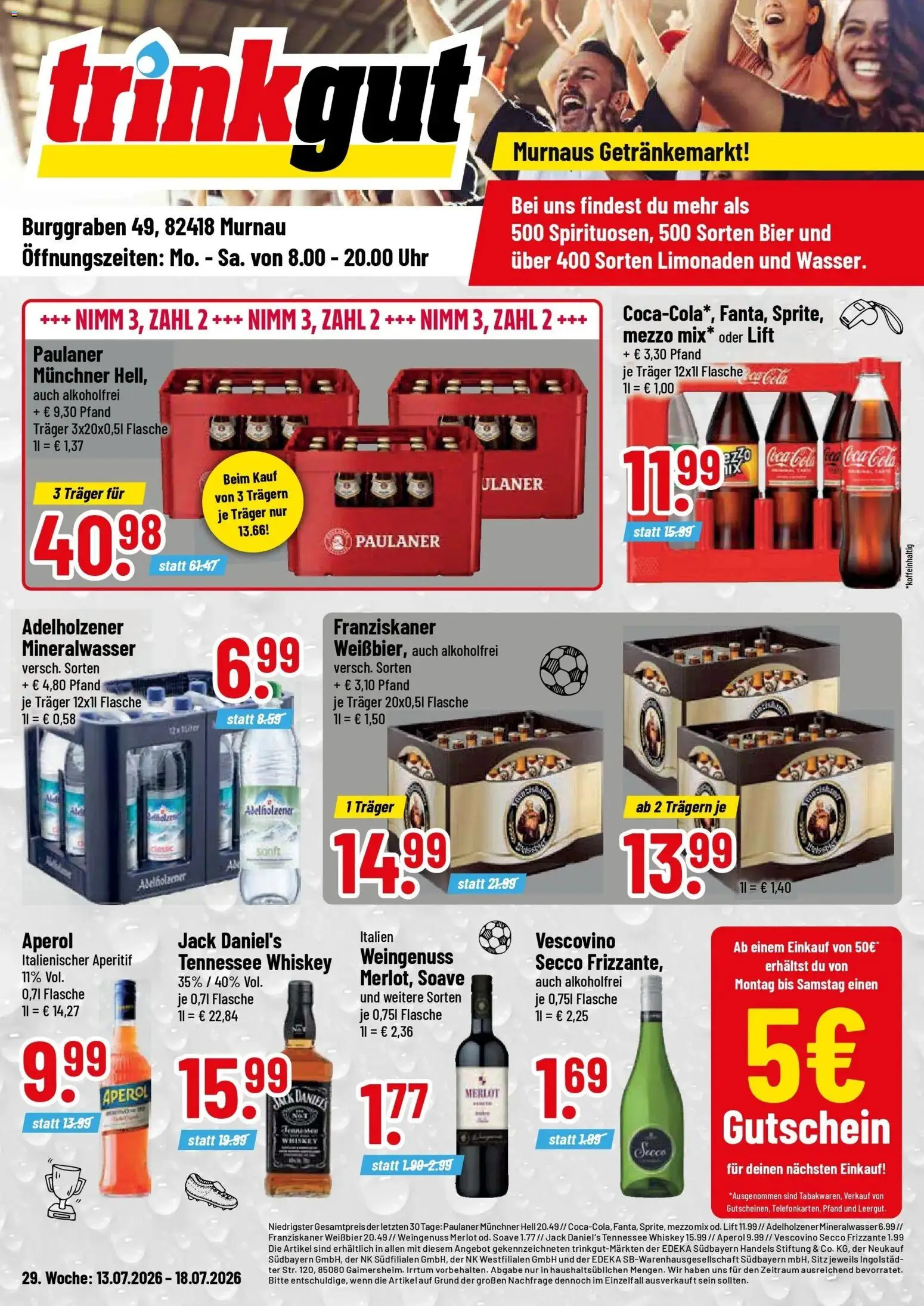 Vorschau von dem Prospekt des Geschäftes Trinkgut, gültig ab dem 13.07.2026