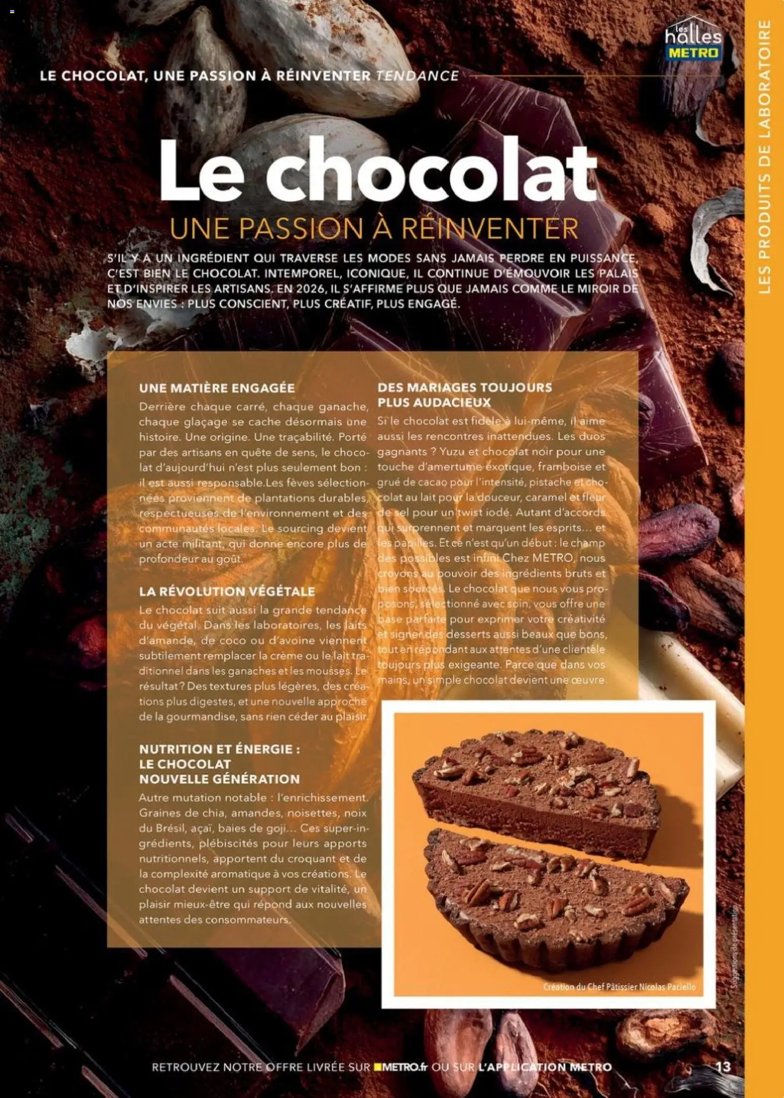Prévisualisation de Boulangers Pâtissiers du magasin METRO formulaire valide 30/04/2026 - Coco, Chocolat, Porte, Framboise, Crème, Cacao, Graines, Ingrédients