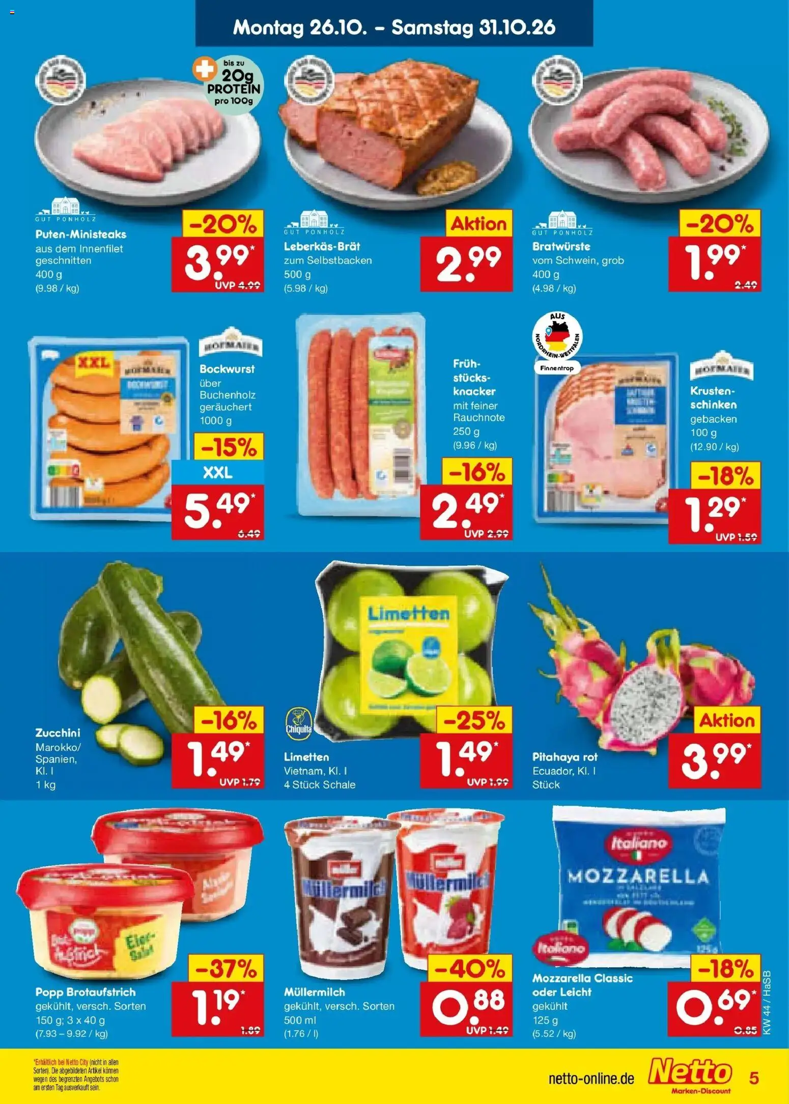 Vorschau von dem Prospekt des Geschäftes Netto Marken-Discount, gültig ab dem 26.10.2026