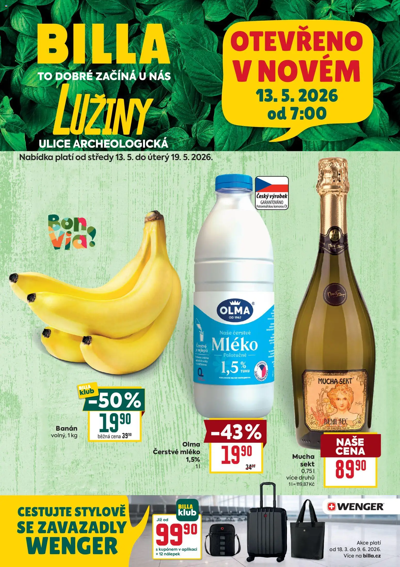 Náhled nabídky: Billa Billa leták - Praha - Lužiny platný od 13.05.2026