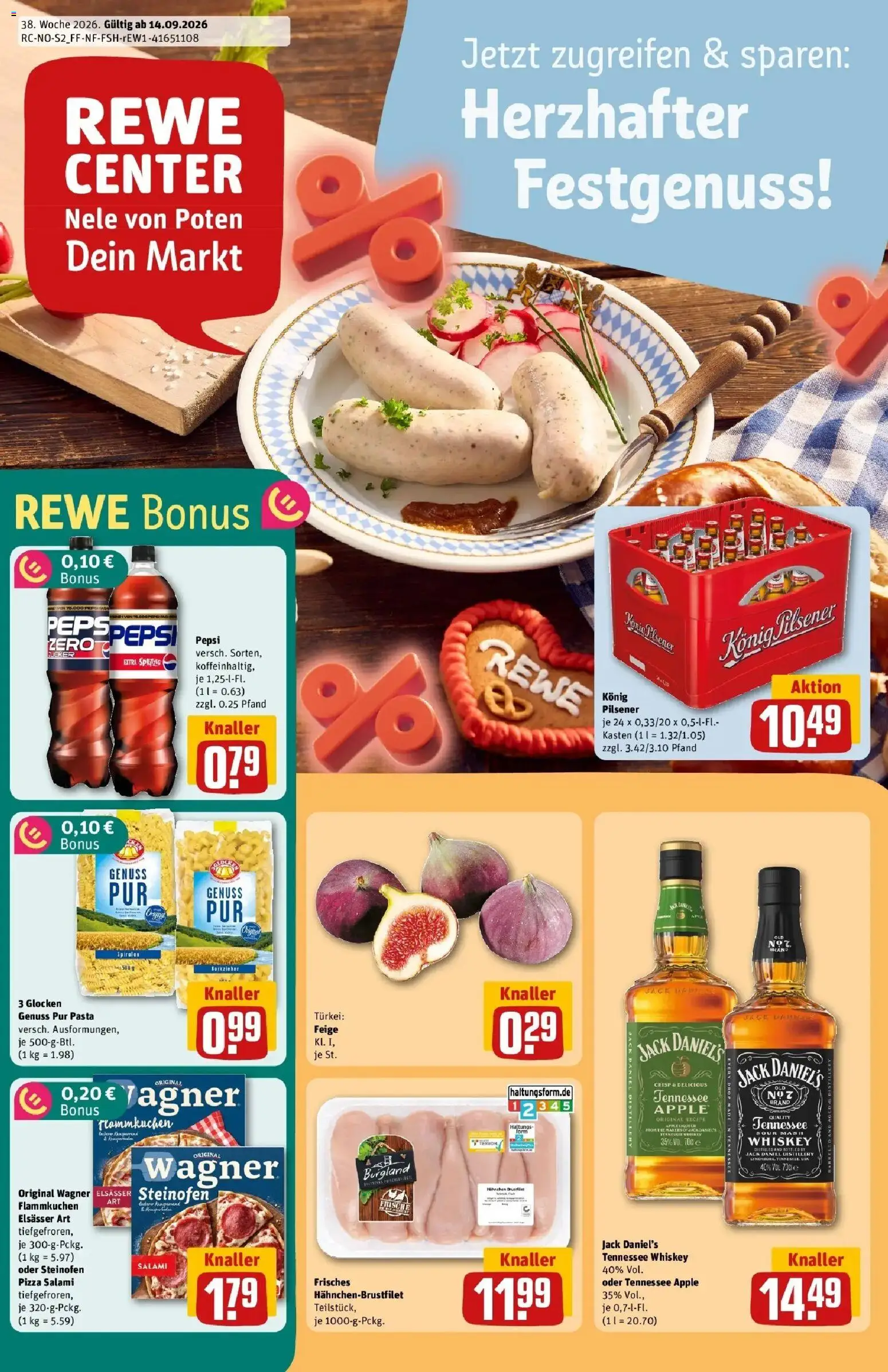 Vorschau von dem Prospekt des Geschäftes Rewe, gültig ab dem 14.09.2026