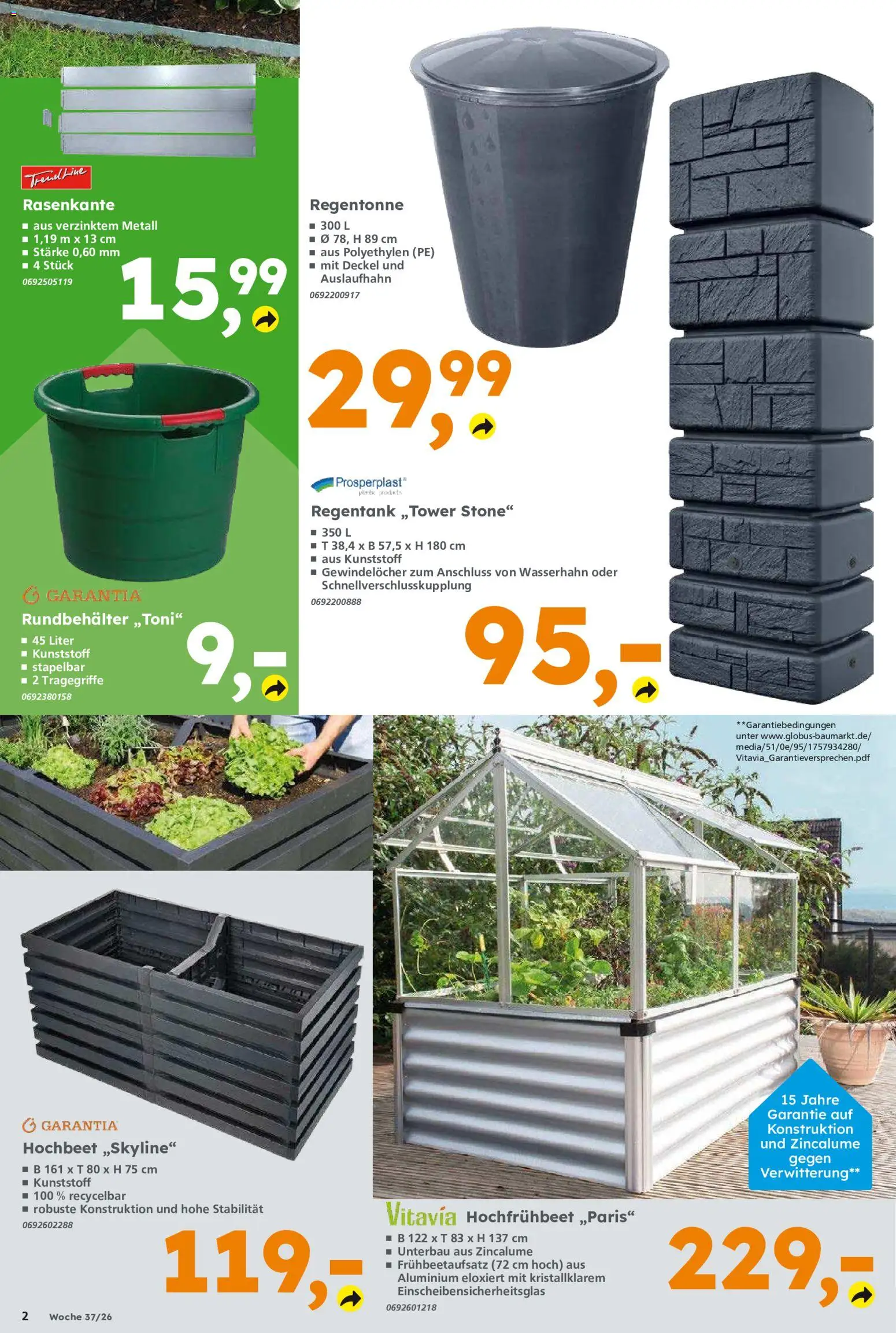 Vorschau von dem Prospekt des Geschäftes Globus Baumarkt, gültig ab dem 07.09.2026 - Hochbeet