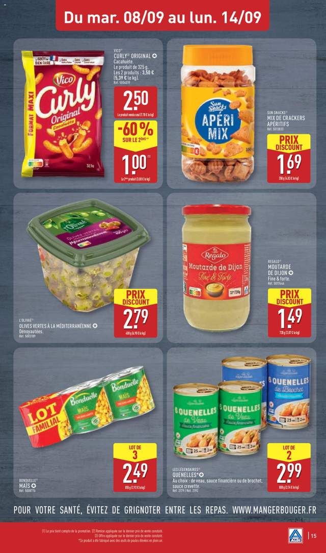 Nouveau catalogue Aldi à partir du 08/09