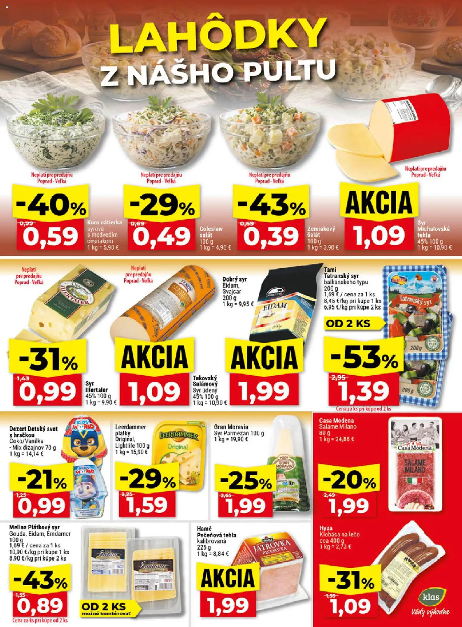 Náhľad Klas letáku platného od 28.09.2026