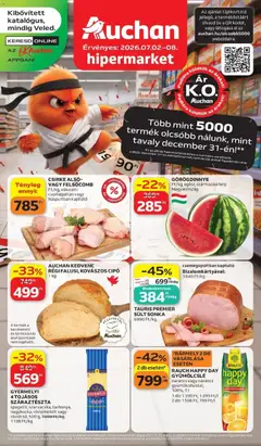 Ajánlatok - Auchan akciós újság Miskolc megtekintése, amely érvényes 2026.07.02.-től