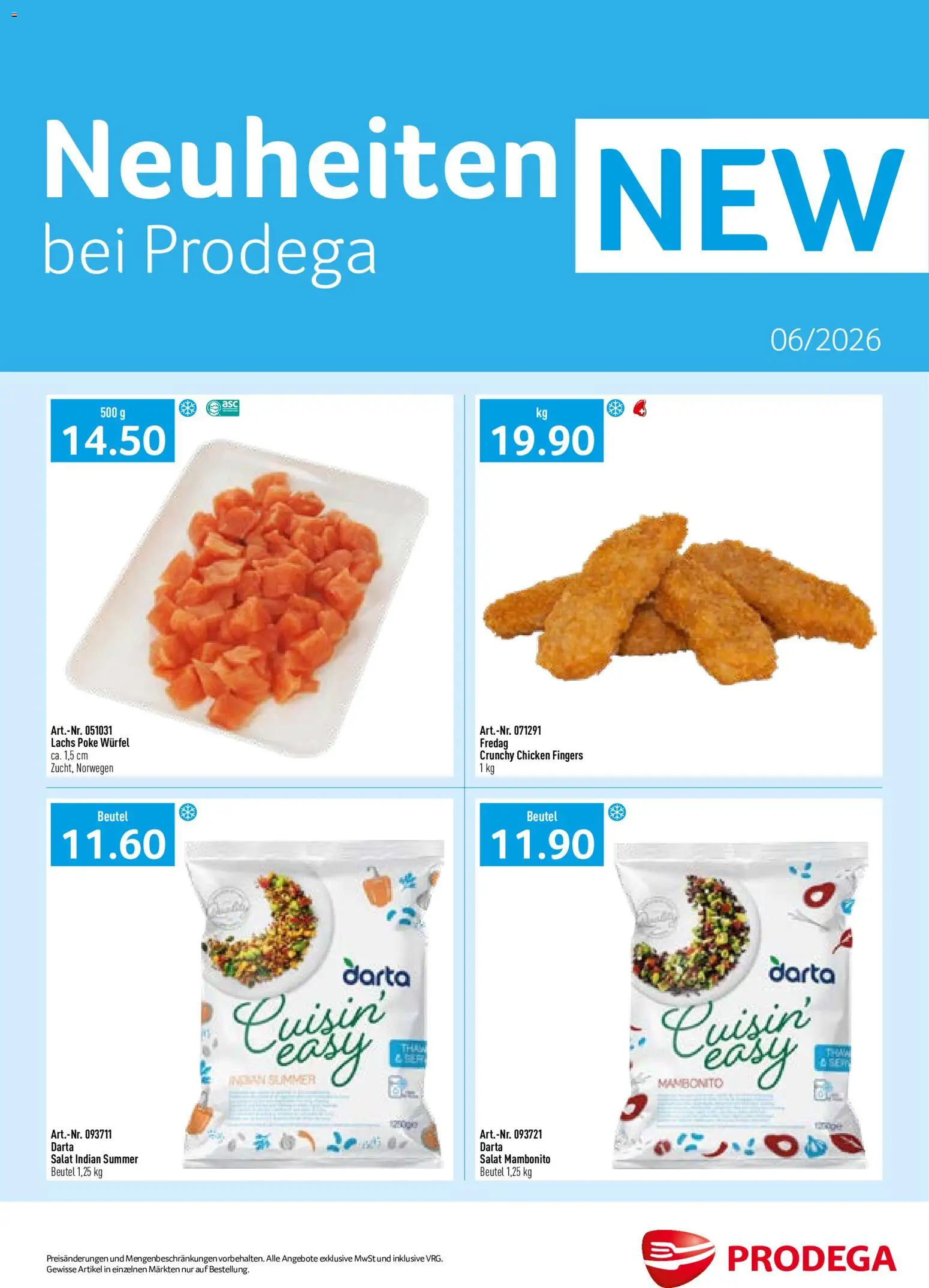 Vorschau des Merkblatts Prodega aktionen Neuheiten vom Shop Prodega gültig von 01.06.2026 bis 30.06.2026