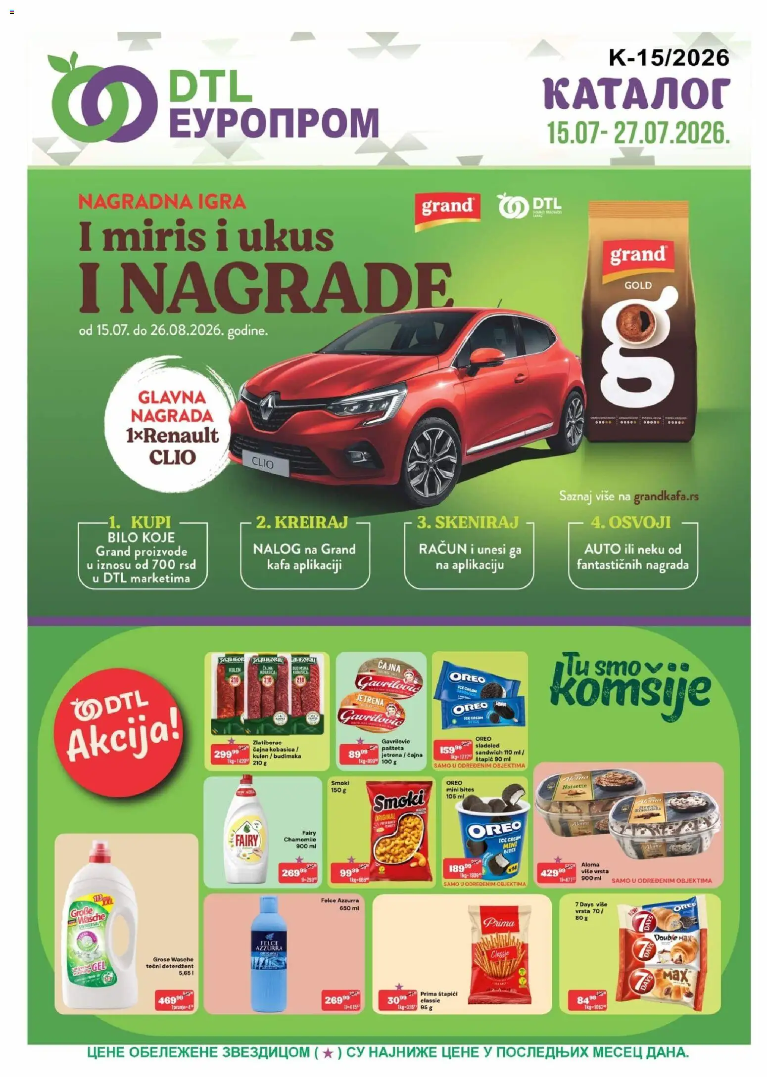 Pregled Europrom kataloga - važi od 15.07.2026