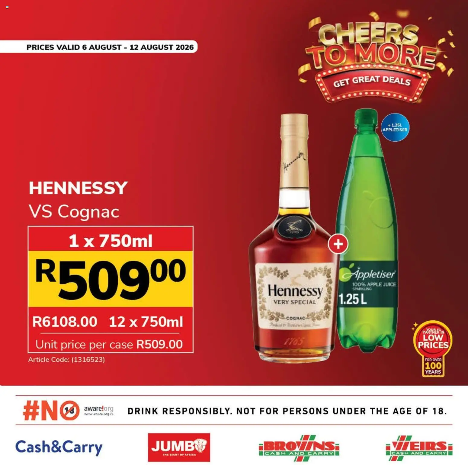 Preview of Jumbo flyer valid from 06/08/2026 - Cognac, Juice, Case