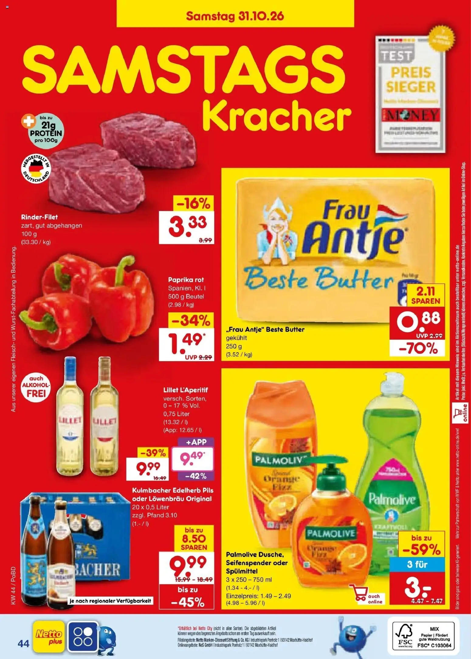 Vorschau von dem Prospekt des Geschäftes Netto Marken-Discount, gültig ab dem 26.10.2026