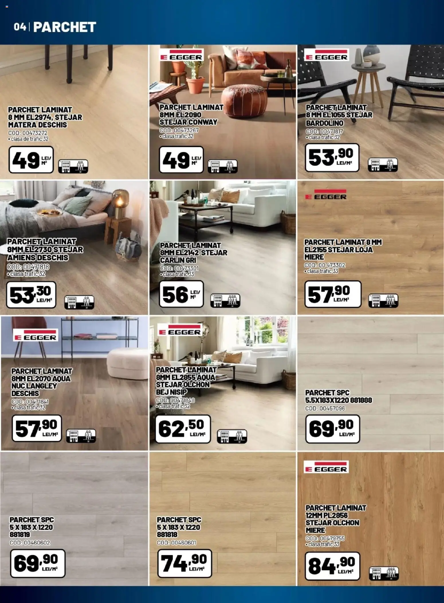 Previzualizarea de cataloage: Ambient Ambient Catalog valabil de la 06.10.2026 - Parchet, Miere, Aqua