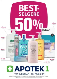 Forhåndsvis Apotek 1 kundeavis fra butikk Apotek 1 gyldig fra 22/04/2026
