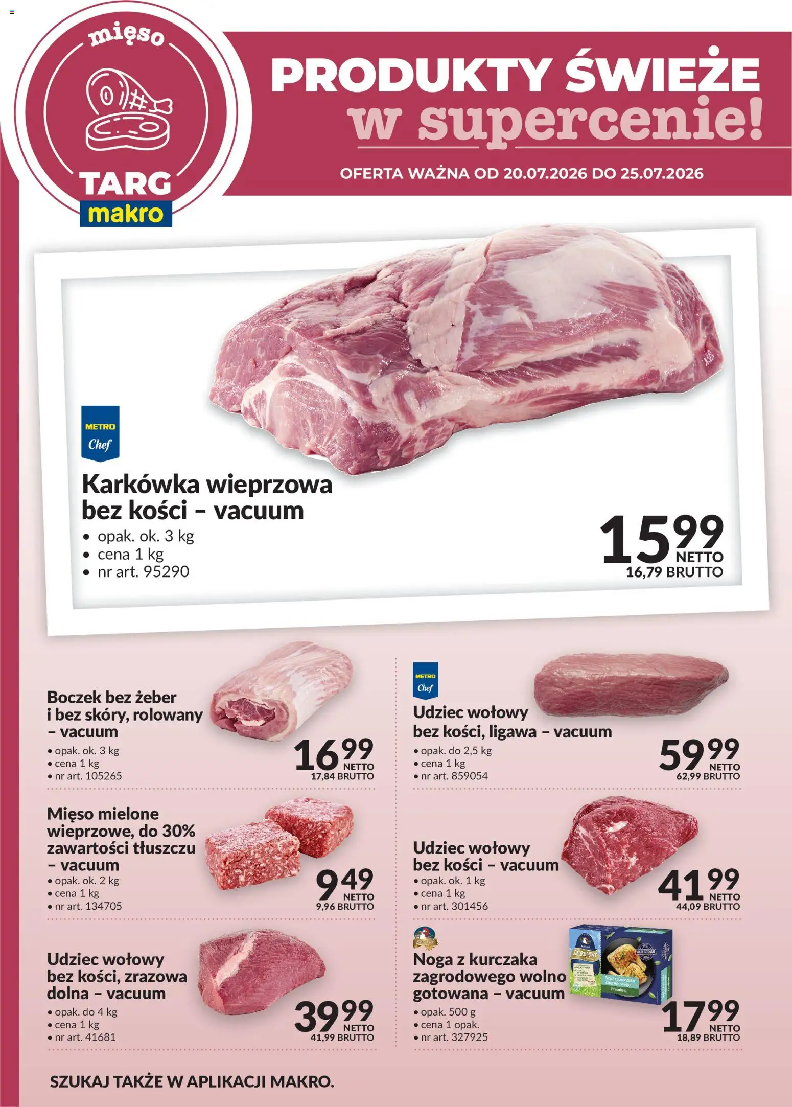 Pogląd gazetki "Makro gazetka - Produkty świeże w supercenie" ze sklepu Makro ważnej od 20.07.2026