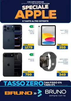 Anteprima dell'opuscolo BRUNO volantino Apple dal negozio BRUNO valido da 24/07/2026