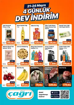 Çağrı Market Çağrı Market - 4 Günlük Dev İndirim 21.05.2026 - Broşürünün önizlemesi