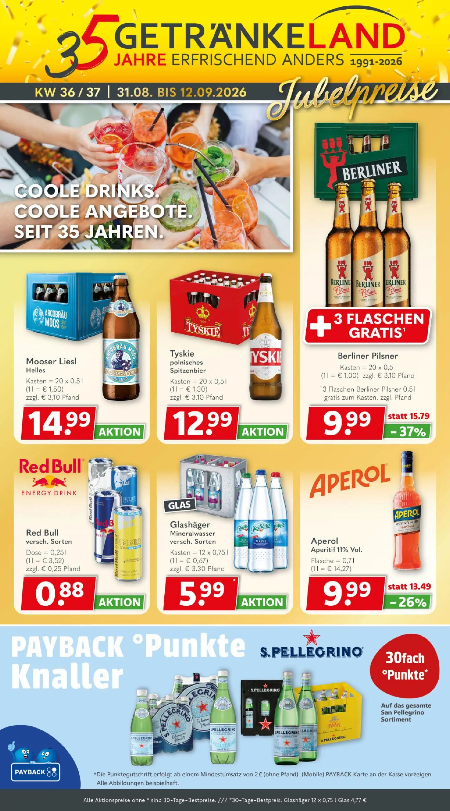 Vorschau von dem Prospekt des Geschäftes Getränkeland, gültig ab dem 31.08.2026