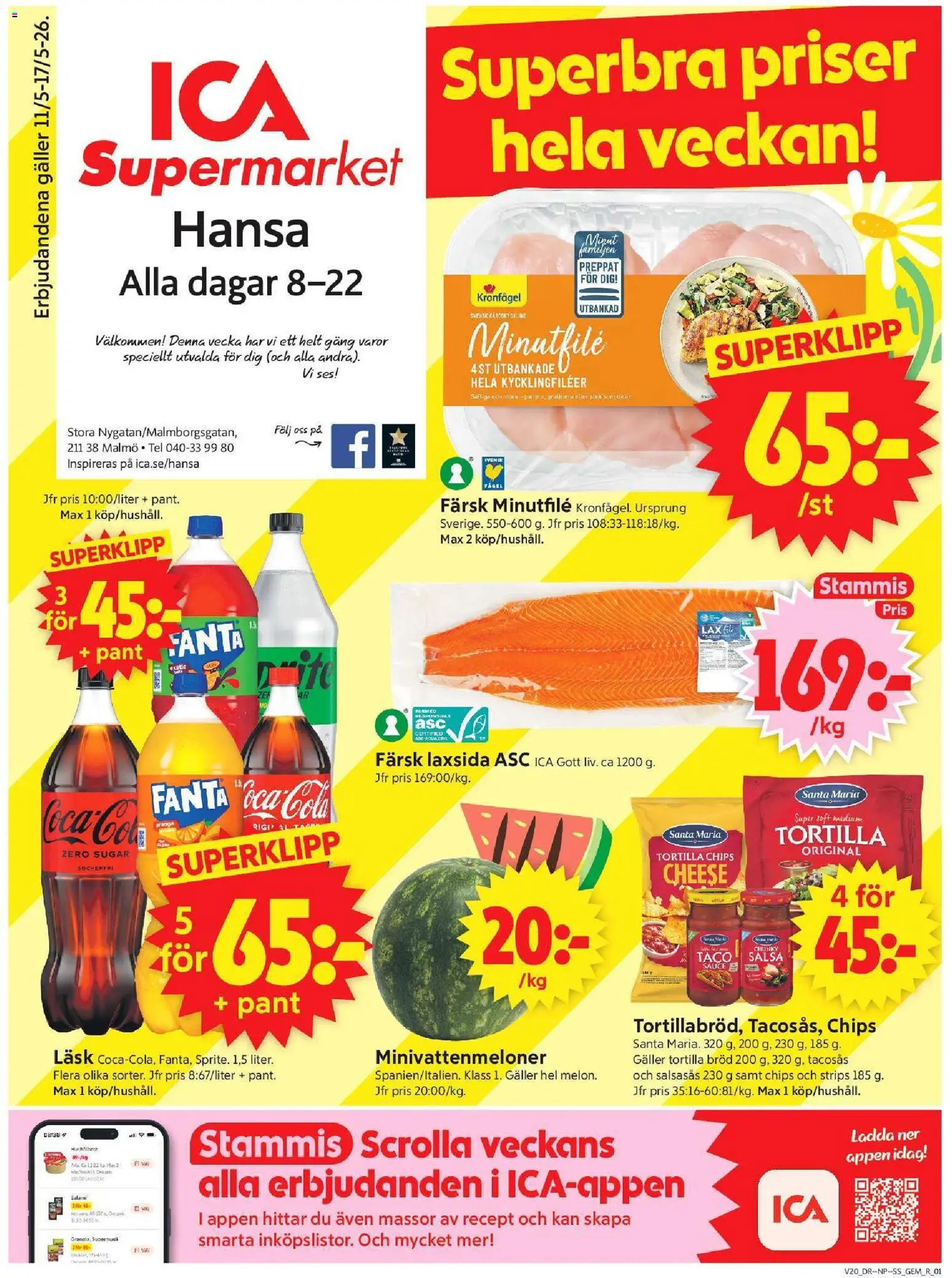Förhandsgranska reklamblad Malmö från butik ICA Supermarket gäller från 11/05/2026
