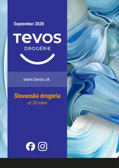 Náhľad TEVOS drogérie letáku platného od 03.09.2026