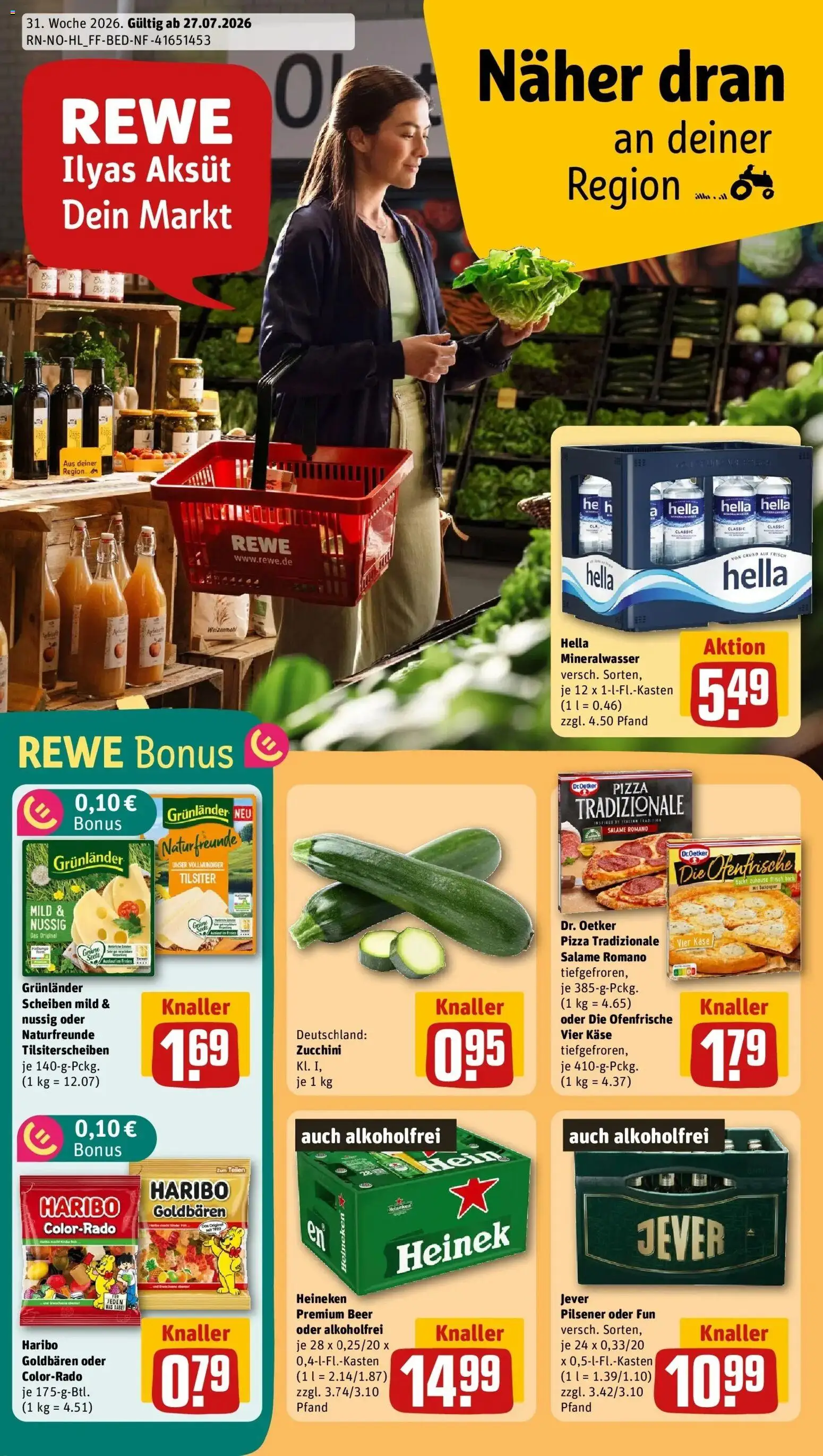 Vorschau von dem Prospekt des Geschäftes Rewe, gültig ab dem 27.07.2026