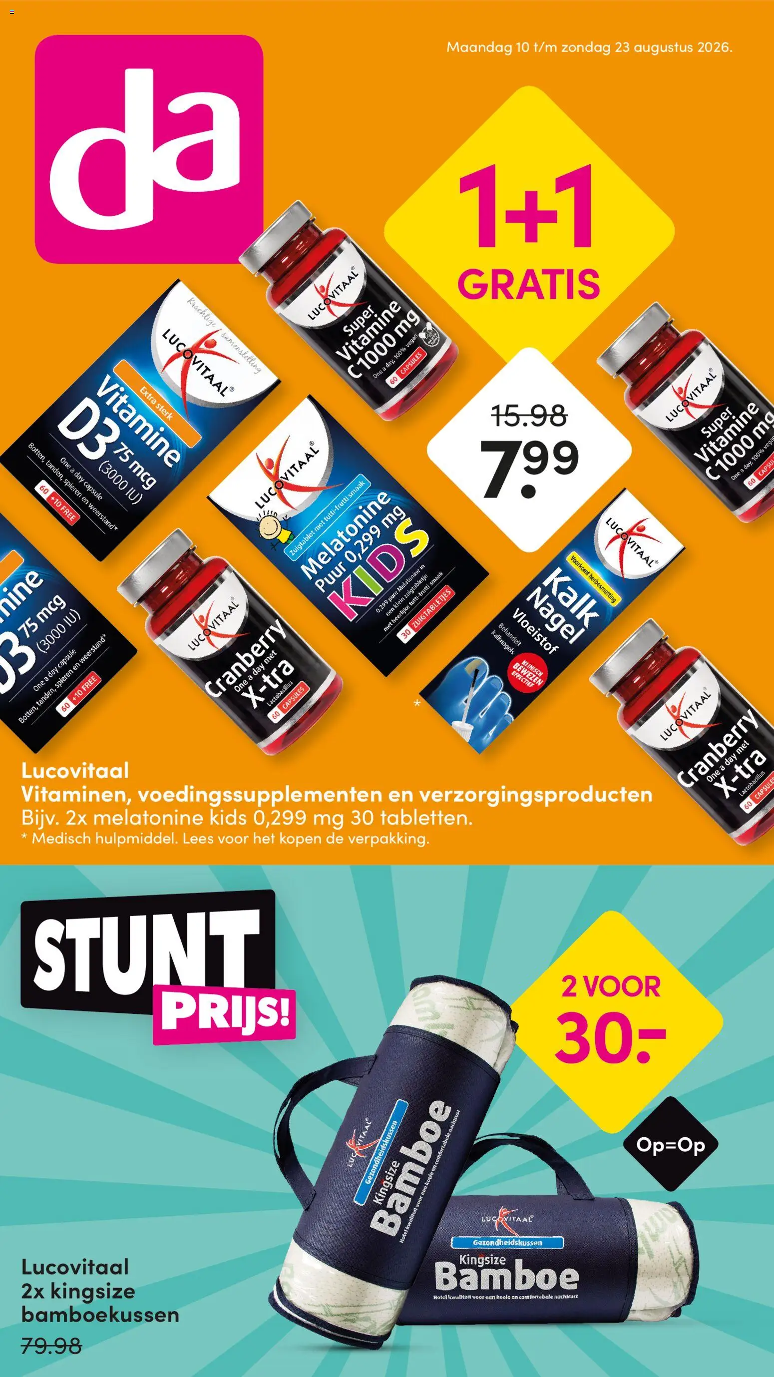 Voorbeeld van Da folder van winkel Da geldig vanaf 10-08-2026 - Vitamine C, Capsules, Capsule