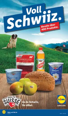 Vorschau des Merkblatts Lidl aktionen Qualité Suisse vom Shop Lidl gültig von 13.08.2026 bis 19.08.2026