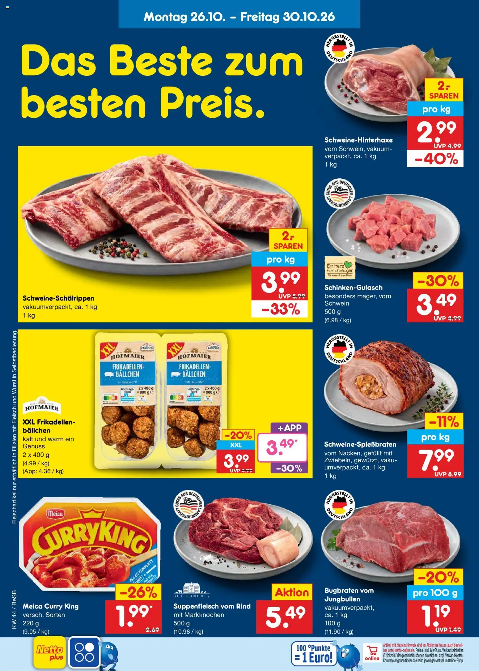 Vorschau von dem Prospekt des Geschäftes Netto Marken-Discount, gültig ab dem 26.10.2026