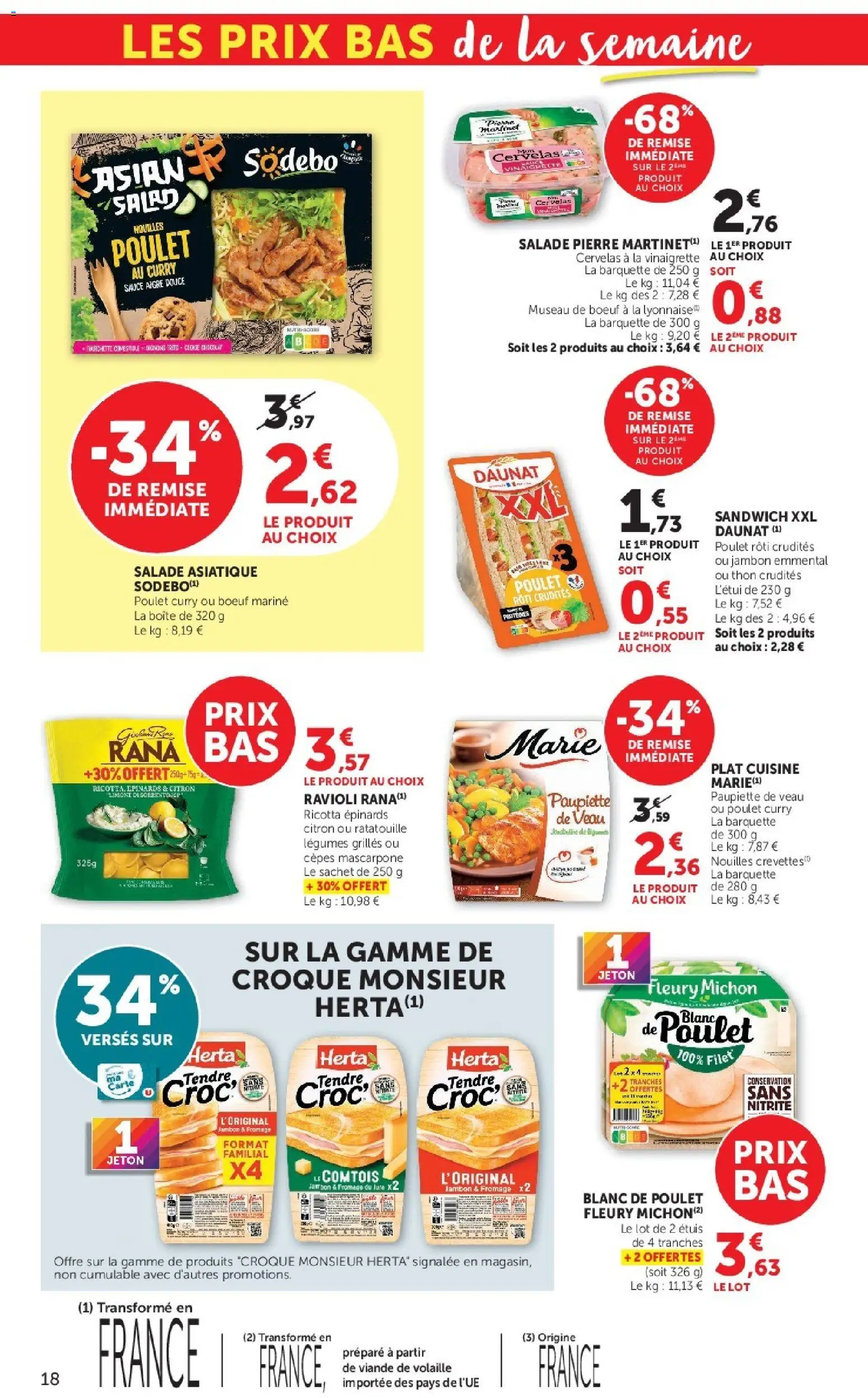 Prévisualisation de Super U catalogue du magasin Super U formulaire valide 08/09/2026 - Ratatouille, Fromage, Mascarpone, Poulet rôti, Thon, Ravioli, Viande, Crevettes