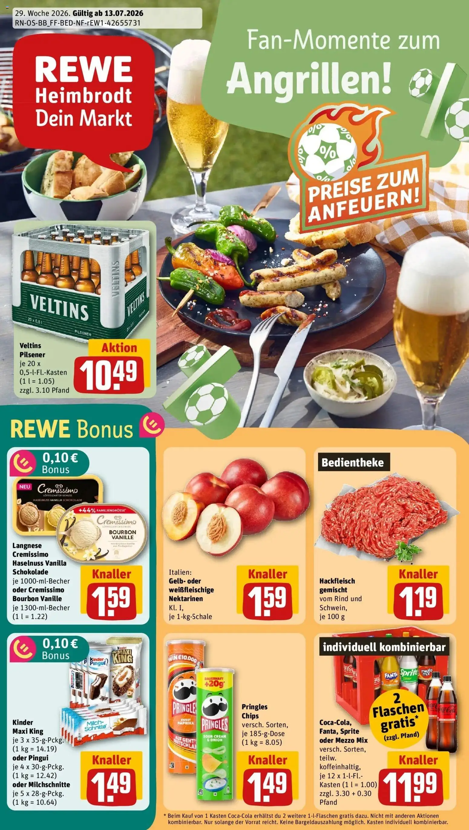 Vorschau von dem Prospekt des Geschäftes Rewe, gültig ab dem 13.07.2026