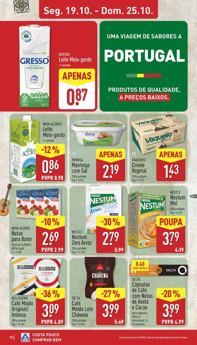 Novo folheto Aldi a partir de 19/10