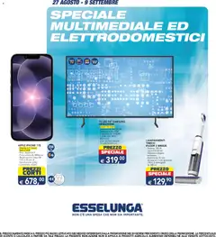 Anteprima dell'opuscolo Esselunga S volantino Elettrodomestici dal negozio Esselunga S valido da 27/08/2026