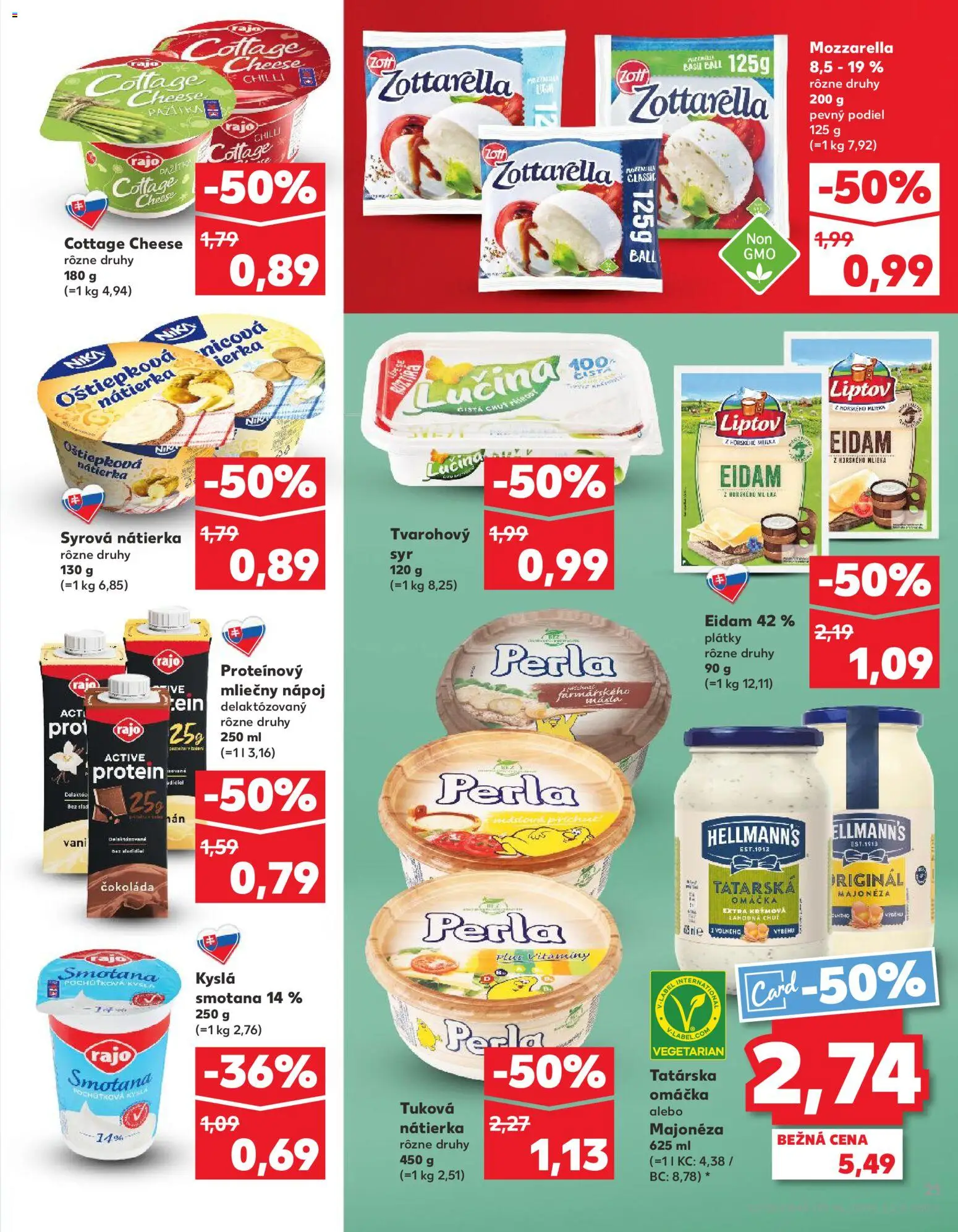 Náhľad Kaufland letáku platného od 30.10.2025 - Protein, Čokoláda, Mozzarella, Kyslá smotana, Chilli, Omáčka, Nátierka, Eidam