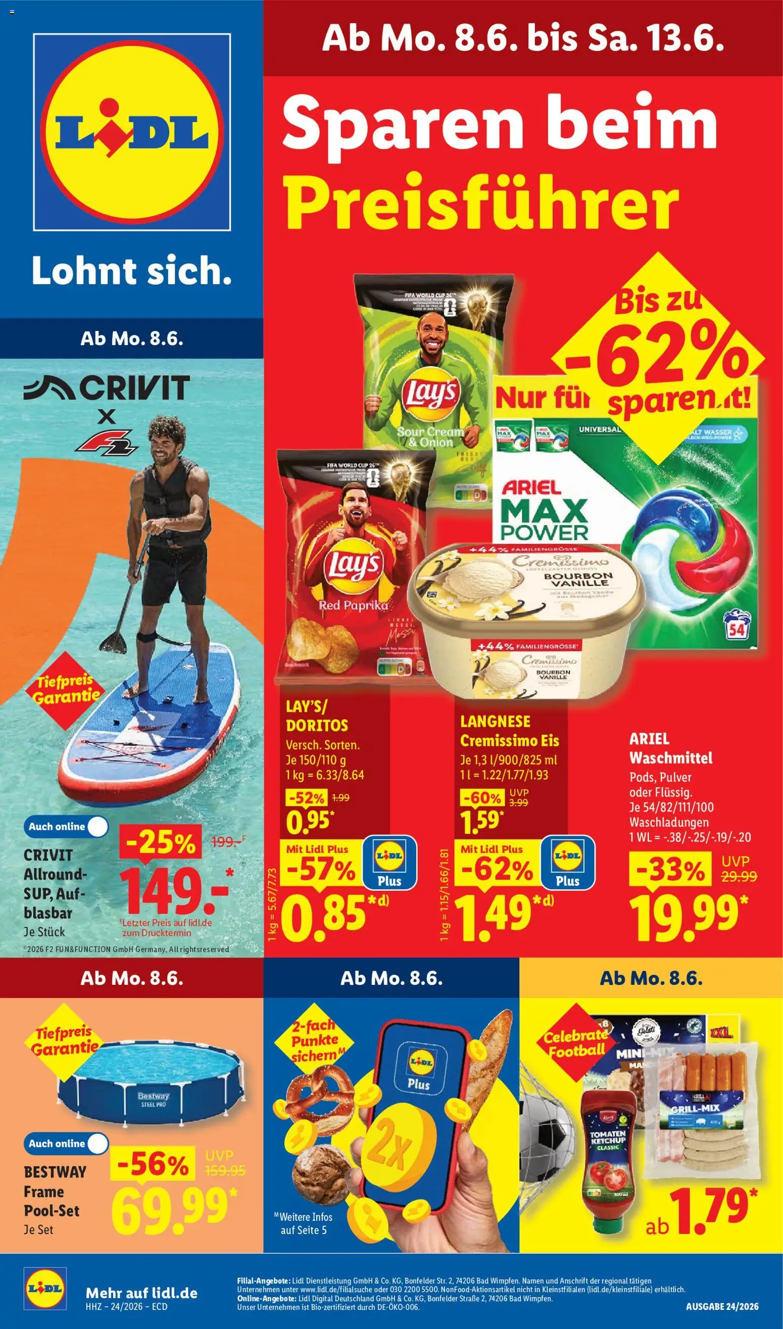 Vorschau von dem Prospekt des Geschäftes Lidl, gültig ab dem 08.06.2026