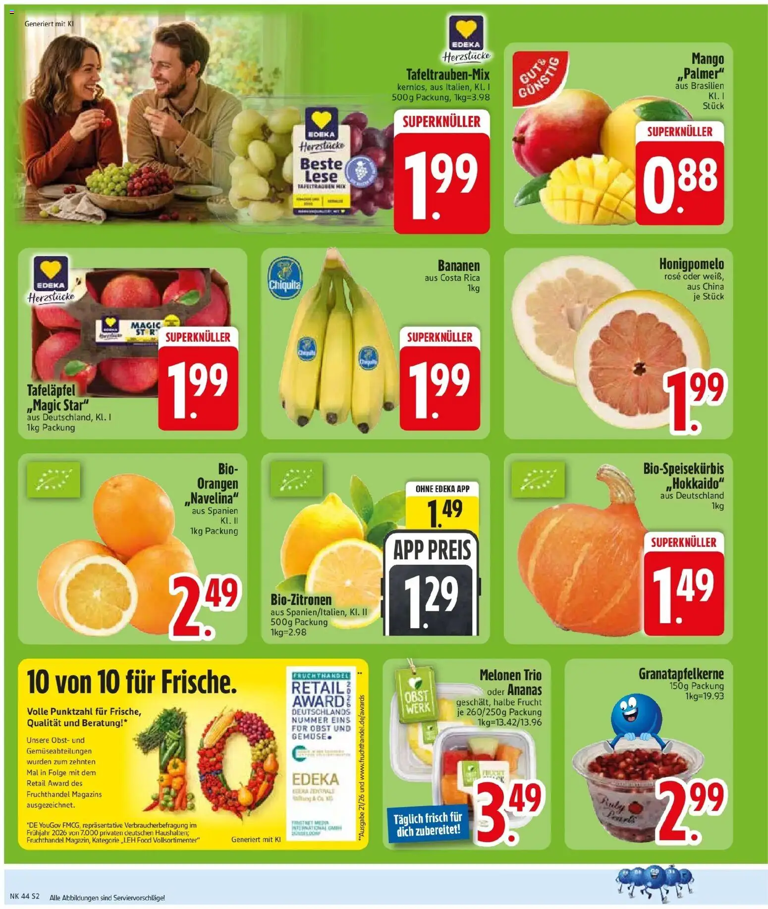 Vorschau von dem Prospekt des Geschäftes Edeka, gültig ab dem 26.10.2026