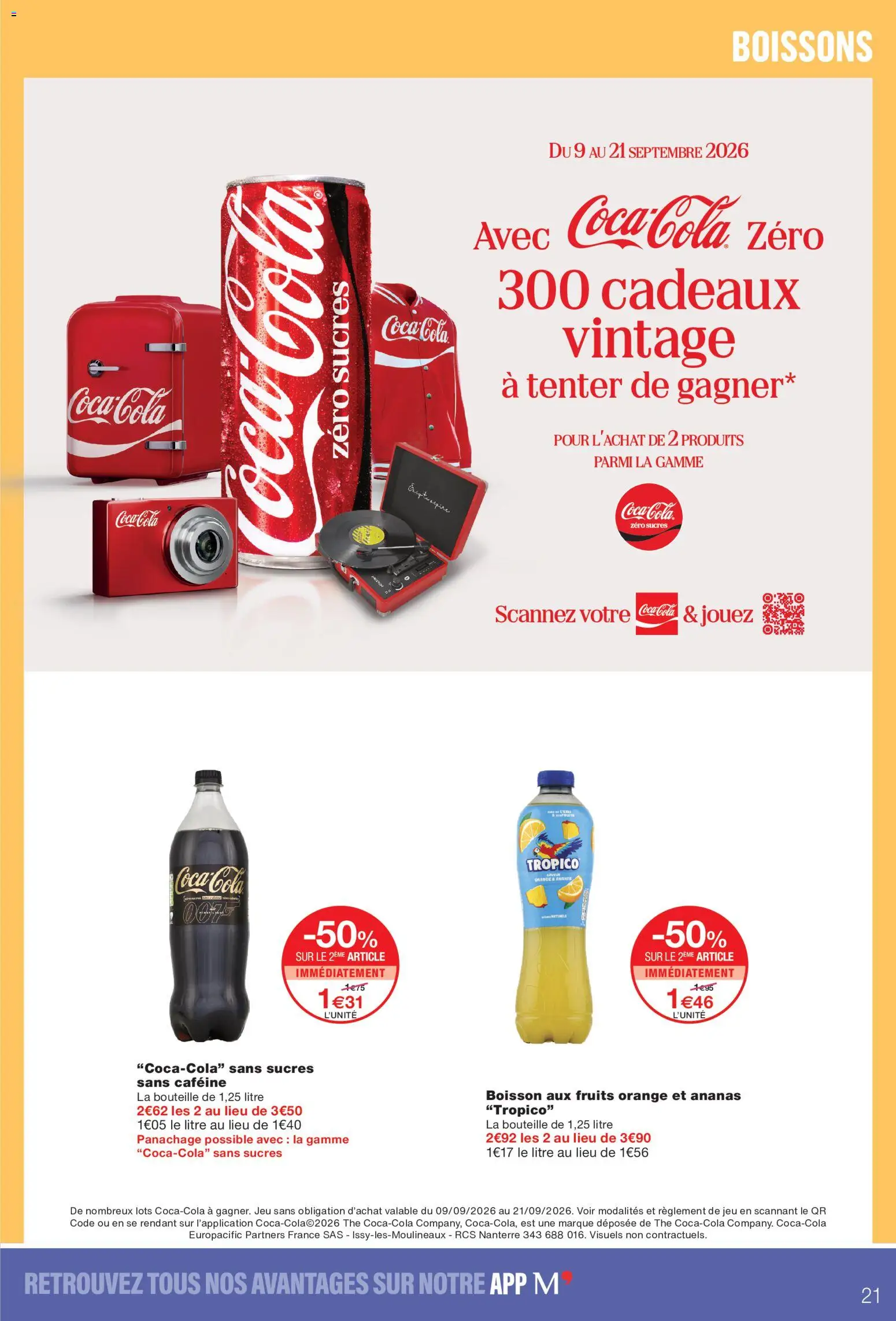 Prévisualisation de Monoprix catalogue du magasin Monoprix formulaire valide 08/09/2026 - Orange, Fruits, Boisson, Thé, Ananas, Coca, Boissons, Boisson aux fruits