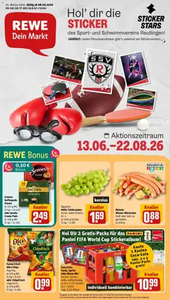 Vorschau von dem Prospekt des Geschäftes Rewe, gültig ab dem 08.06.2026