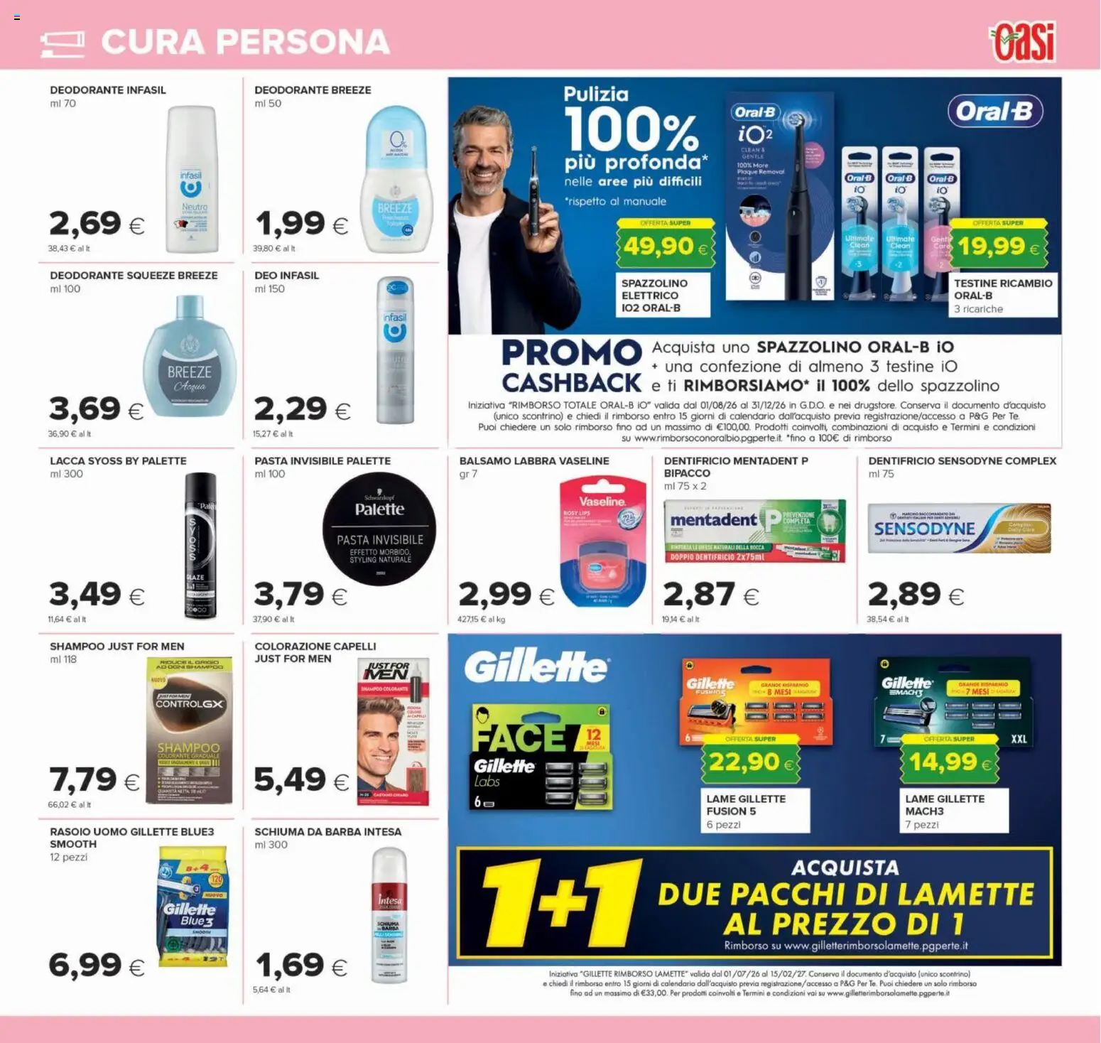 Anteprima dell'opuscolo Oasi volantino Roma dal negozio Oasi valido da 22/10/2026 - Pasta, Shampoo, Deodorante, Colorazione capelli, Dentifricio, Balsamo, Lacca, Schiuma da barba