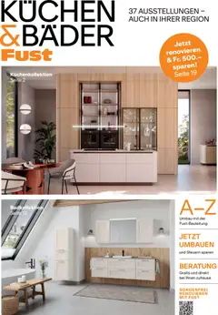 Vorschau des Merkblatts Fust aktionen Küchen- und Badezimmer vom Shop Fust gültig von 18.08.2026 bis 