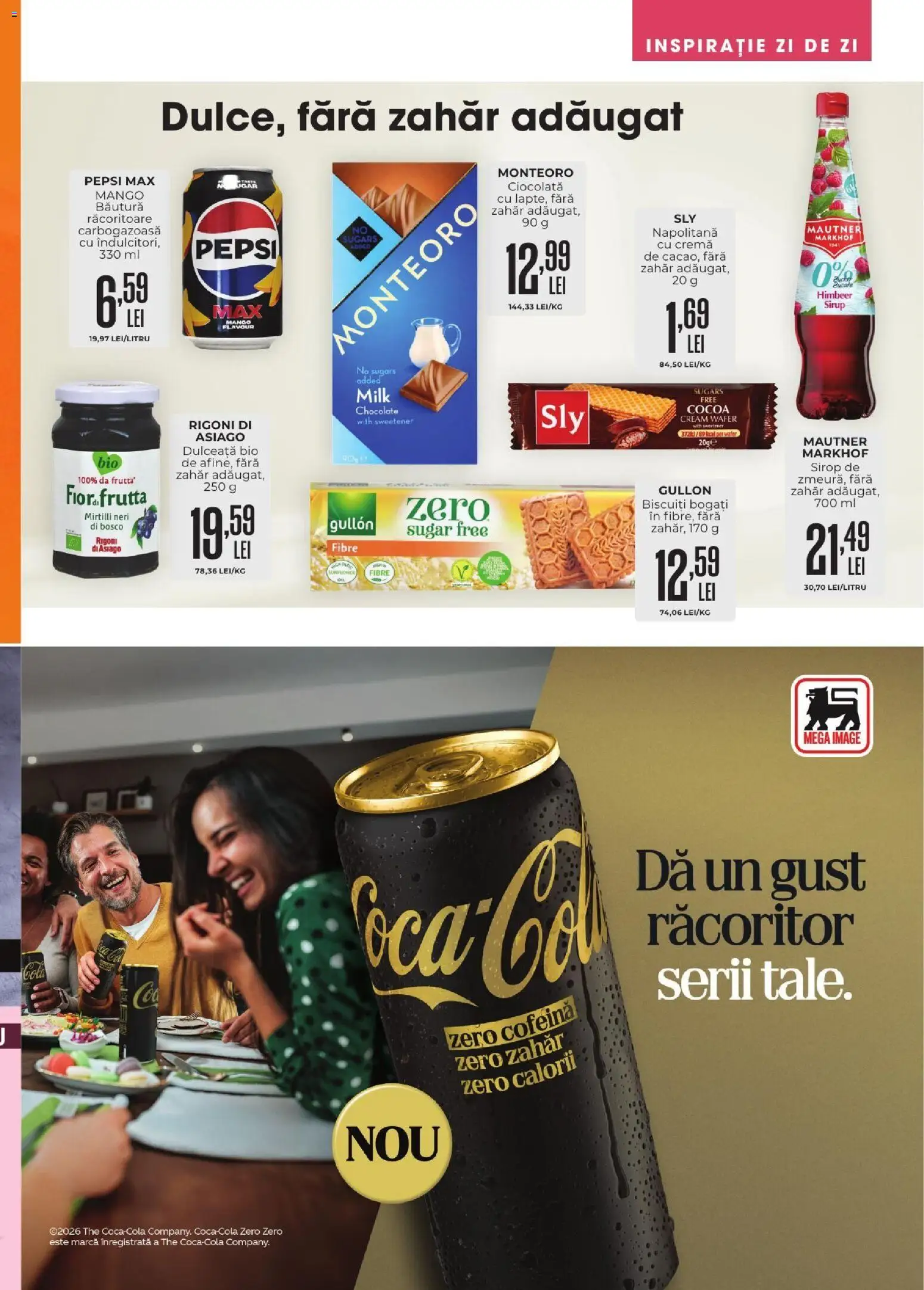 Previzualizarea de cataloage: Mega Image Mega Image Catalog Noiembrie valabil de la 01.11.2026 - Ciocolată, Pepsi, Cremă, Zahăr, Bio, Zero, Sirop, Dulceata