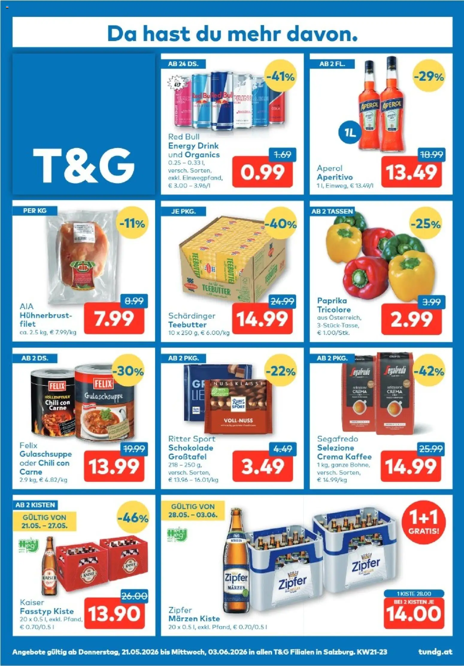 Vorschau der Angebote: T&G T&G Salzburg gültig ab 21.05.2026