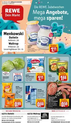 Vorschau von dem Prospekt des Geschäftes Rewe, gültig ab dem 21.09.2026