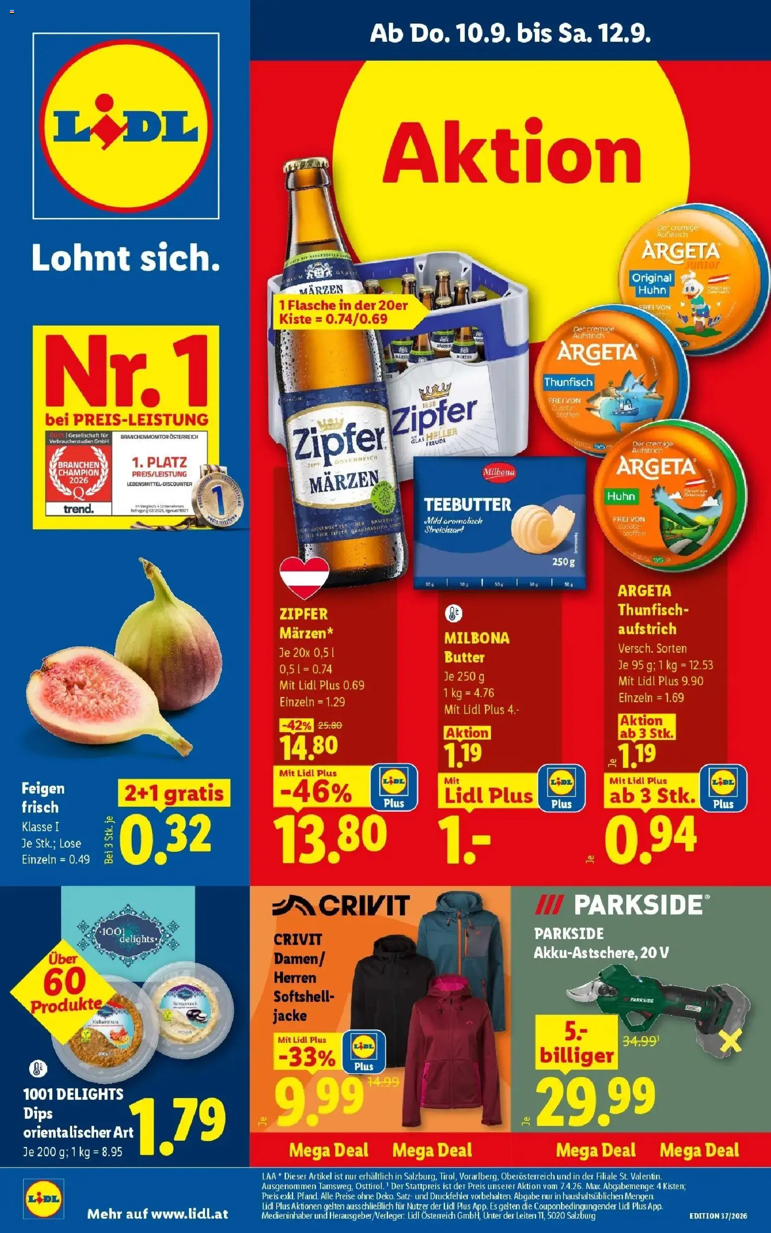 Vorschau der Angebote: Lidl Lidl Flugblatt - Jenbach, Eferding, Dornbirn gültig ab 10.09.2026