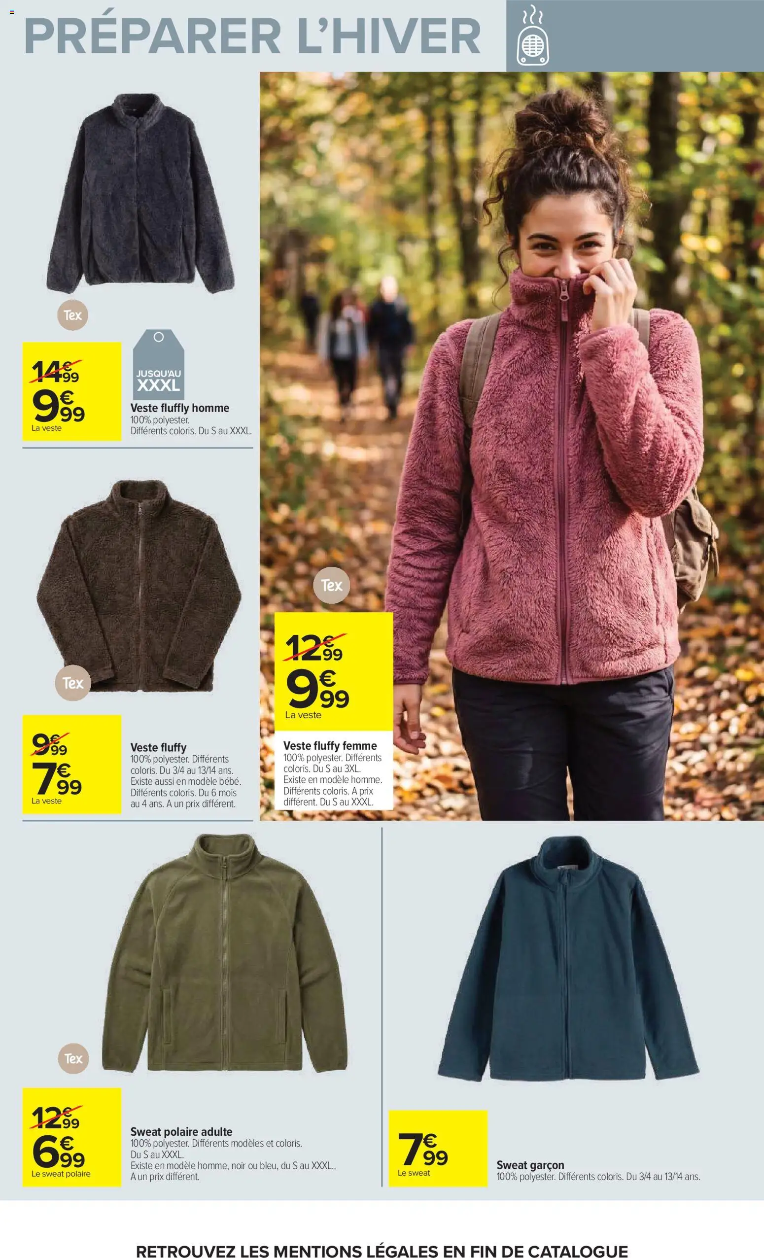 Prévisualisation de Carrefour Vos promos du quotidien du magasin Carrefour formulaire valide 27/10/2026 - Veste, Polaire