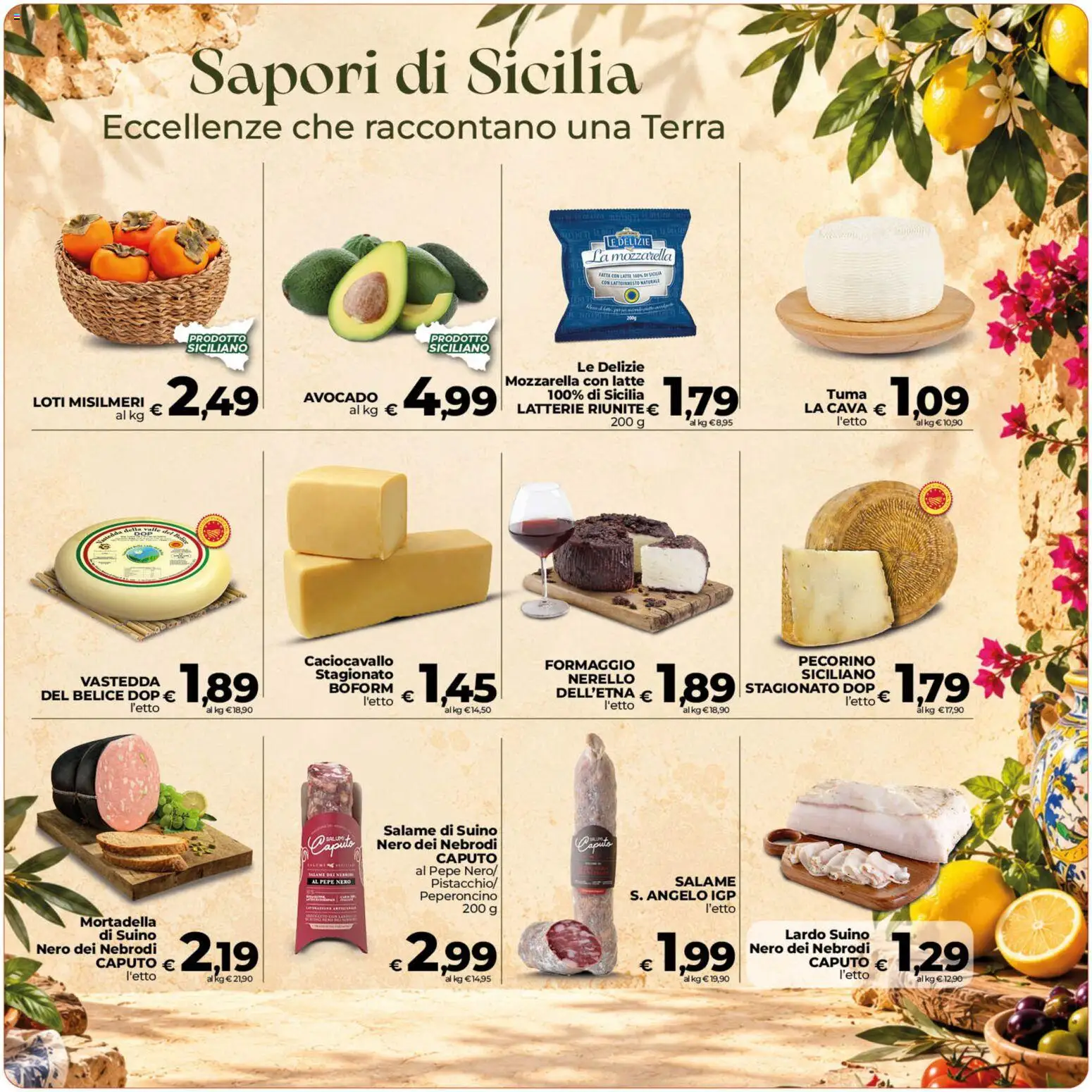 Anteprima dell'opuscolo COOP volantino Ragusa dal negozio COOP valido da 23/10/2026 - Avocado, Latte, Terra, Pepe, Formaggio, Mozzarella, Pecorino, Suino