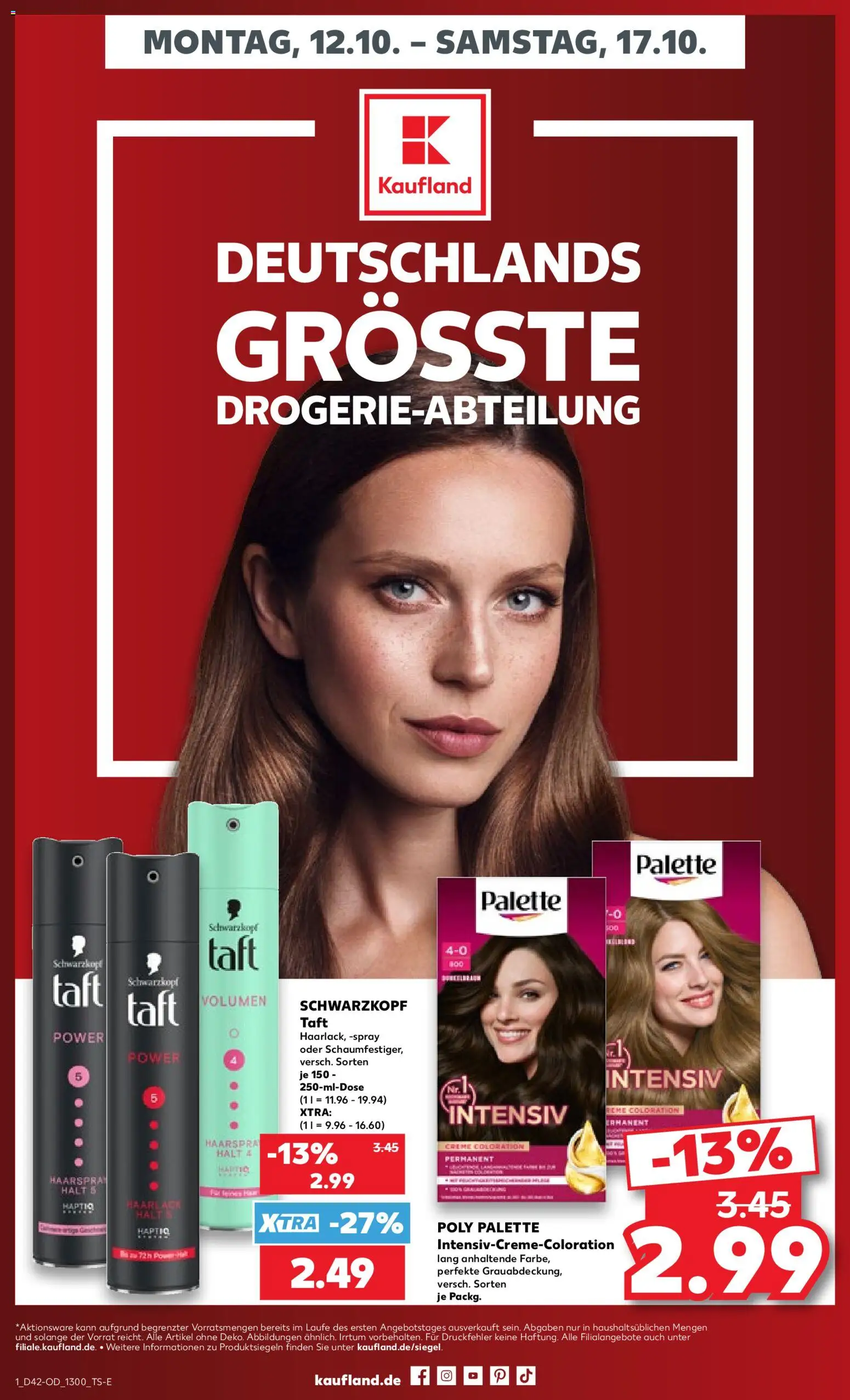 Voorbeeld van Kaufland DE -DE Folder van winkel Kaufland DE geldig vanaf 12-10-2026 - Crème