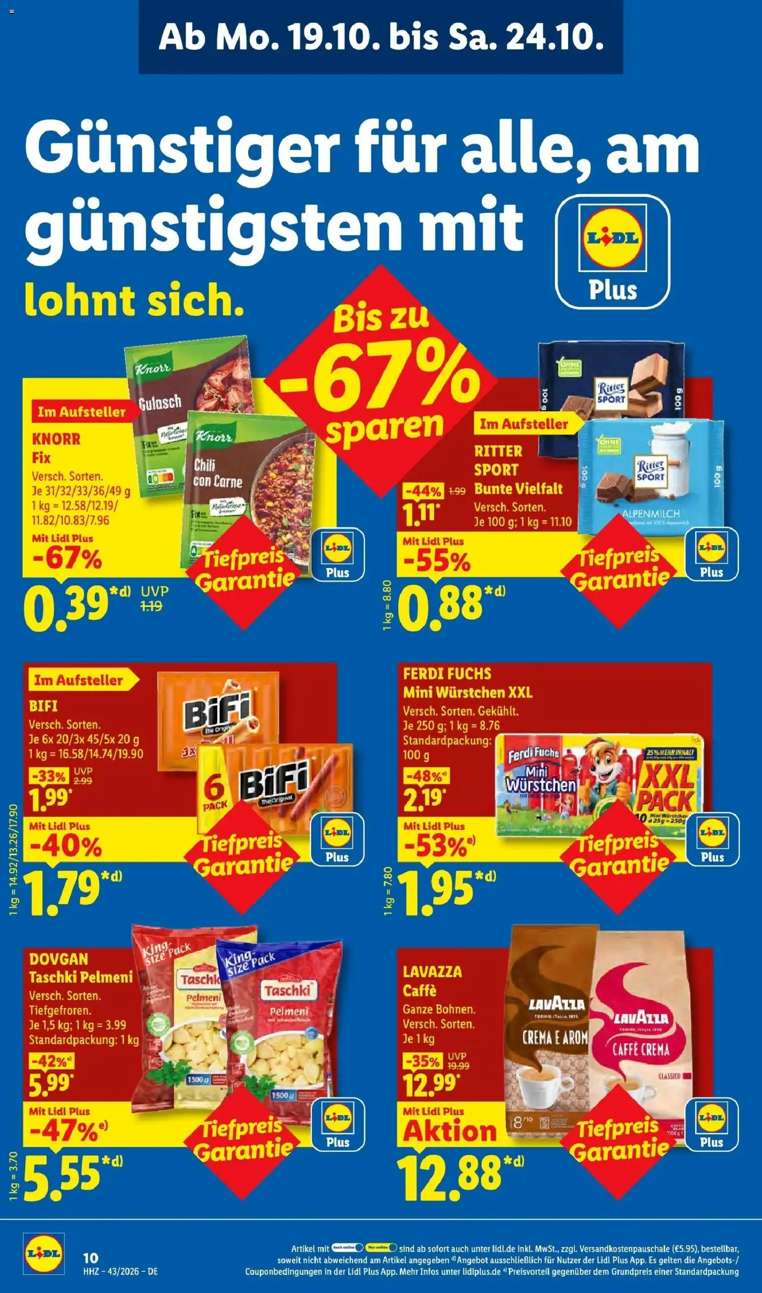Vorschau von dem Prospekt des Geschäftes Lidl, gültig ab dem 19.10.2026