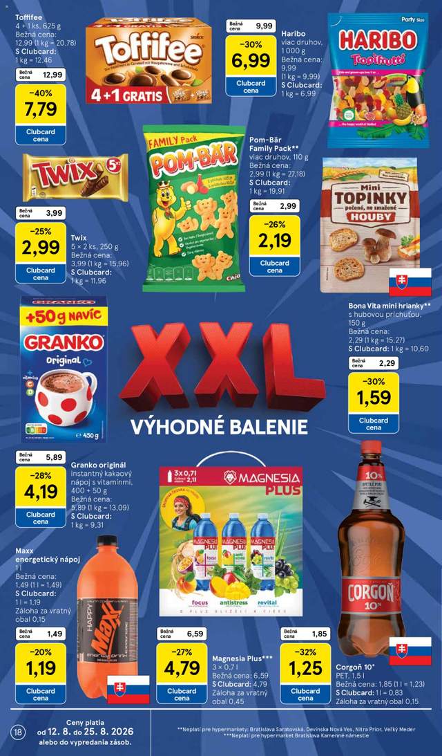 Nový Tesco leták od 12.08.