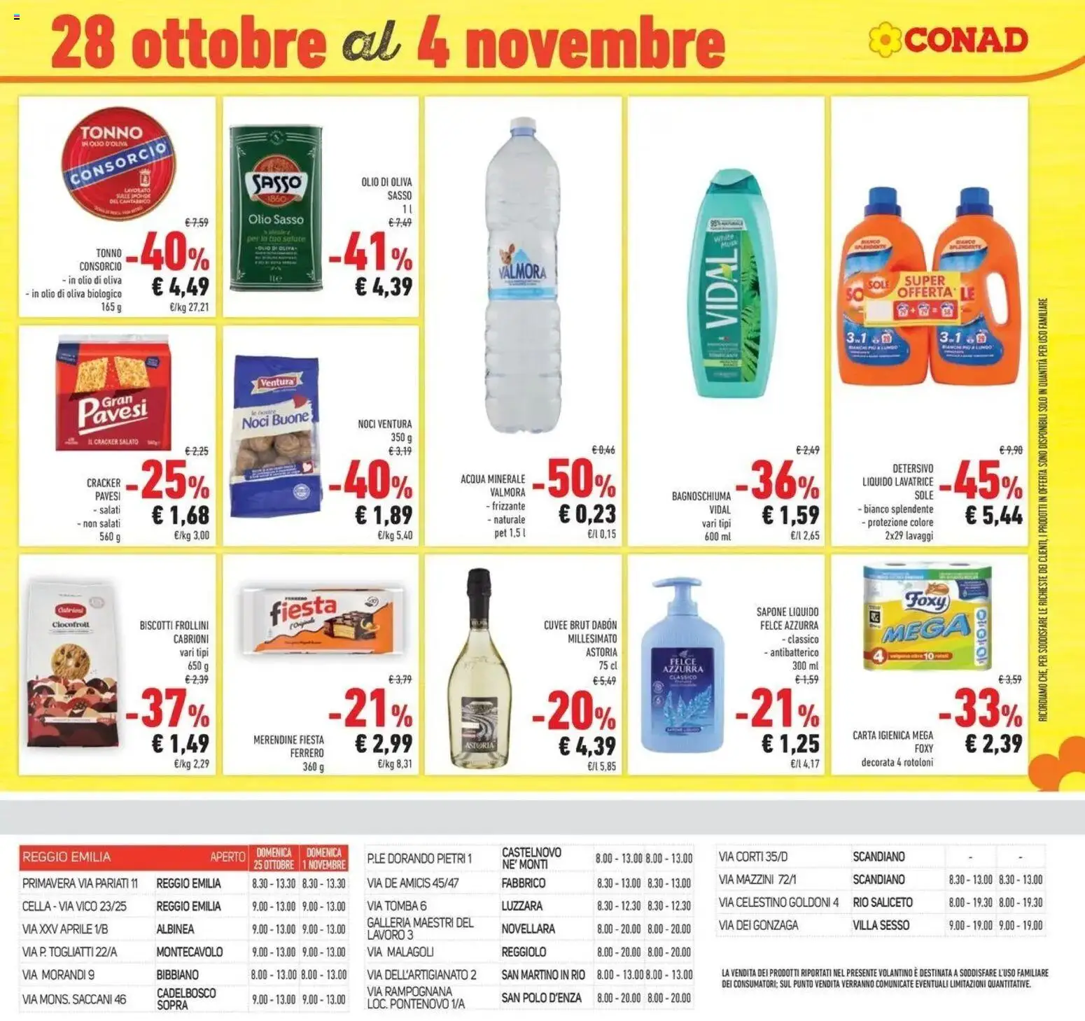 Anteprima dell'opuscolo Conad volantino Rio Saliceto dal negozio Conad valido da 21/10/2026