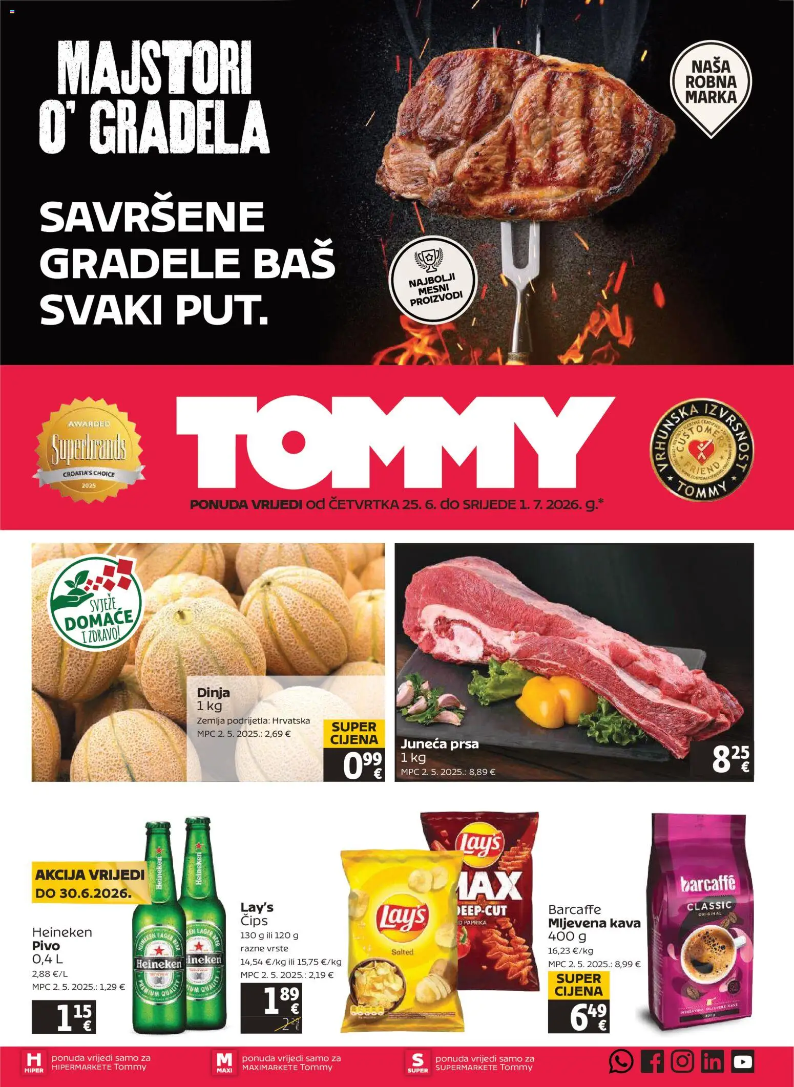 Pregled letka Tommy Katalog trgovine Tommy vrijedi od 25.06.2026