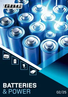 Anteprima dell'opuscolo Volantino Batteries & Power dal negozio GBC valido da 12/04/2025